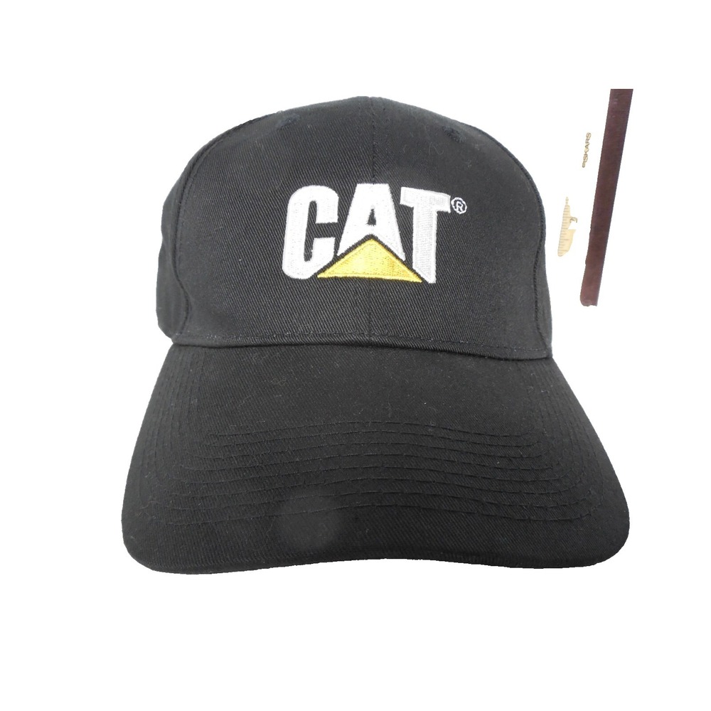 CAT Caterpiller Hat Baseball Dad Cap Black Cap Strapback Adjustable